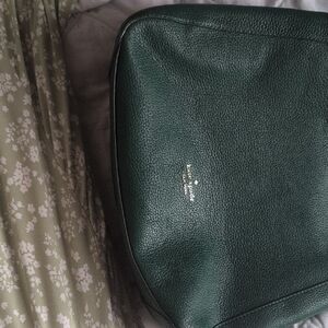 Kate Spade Forest Green Leather Tote